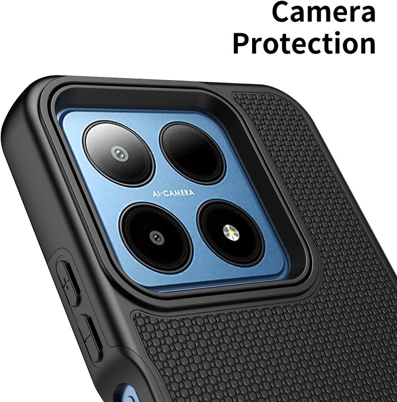 Mocotto for Boost Summit 5G Case with Tempered Glass Screen Protector,Dual Layer Heavy Duty Shockproof Protection (Boost Summit 5G,Black) - Image 5